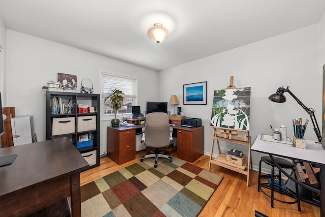 736 Willow Rd, Naperville, IL 60540 - home office with light wood-style floors