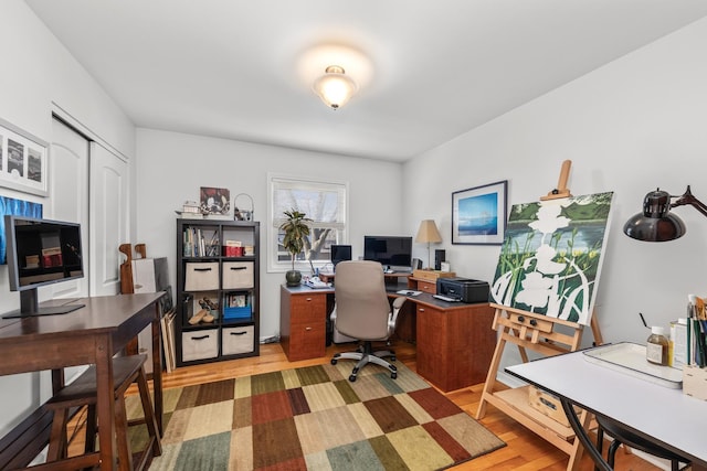 736 Willow Rd, Naperville, IL 60540 - office with light wood finished floors