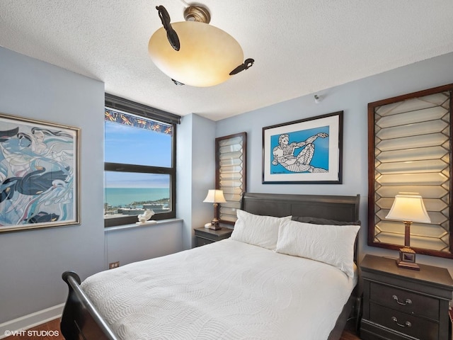 3660 N Lake Shore Dr Unit 3905, Chicago, IL 60613 - bedroom with a textured ceiling and baseboards