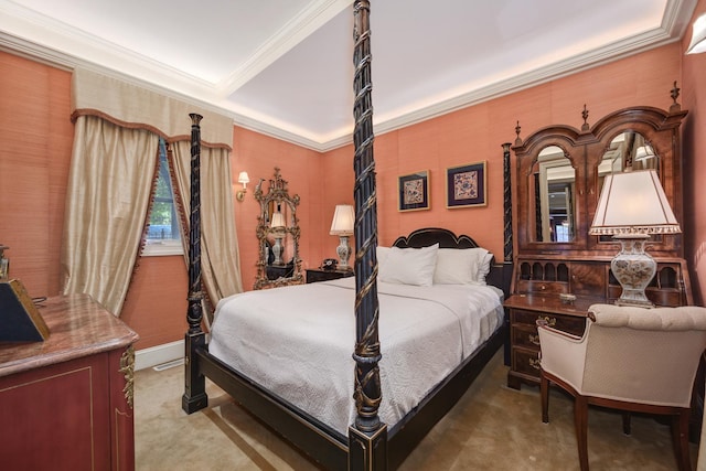 401 W Dickens Ave, Chicago, IL 60614 - carpeted bedroom with crown molding