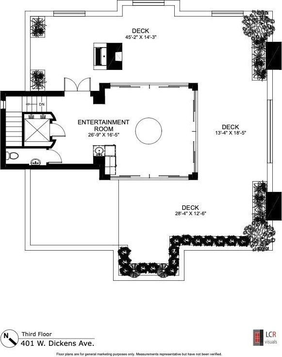 401 W Dickens Ave, Chicago, IL 60614 - floor plan