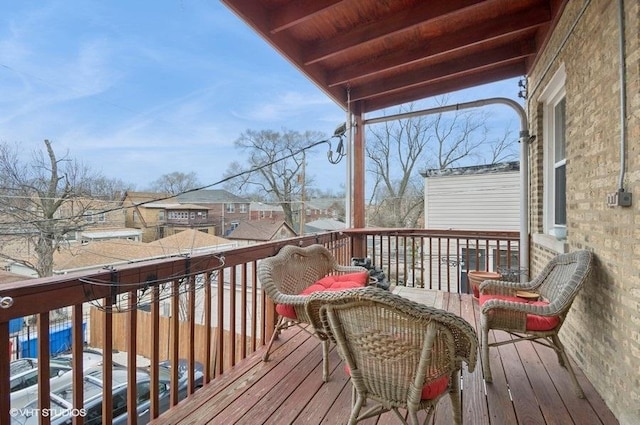 5840 N Saint Louis Ave Unit 2N, Chicago, IL 60659 - view of wooden terrace