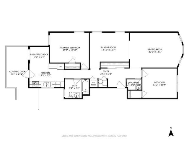 5840 N Saint Louis Ave Unit 2N, Chicago, IL 60659 - floor plan