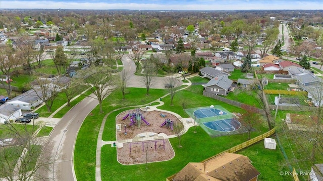 219 E Streamwood Blvd, Streamwood, IL 60107 - birds eye view of property with a residential view