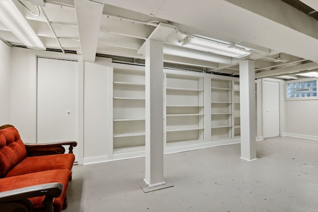 view of basement