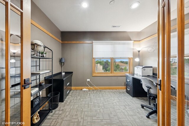 14 S Prospect St Unit 508, Roselle, IL 60172 - office space with carpet floors and recessed lighting