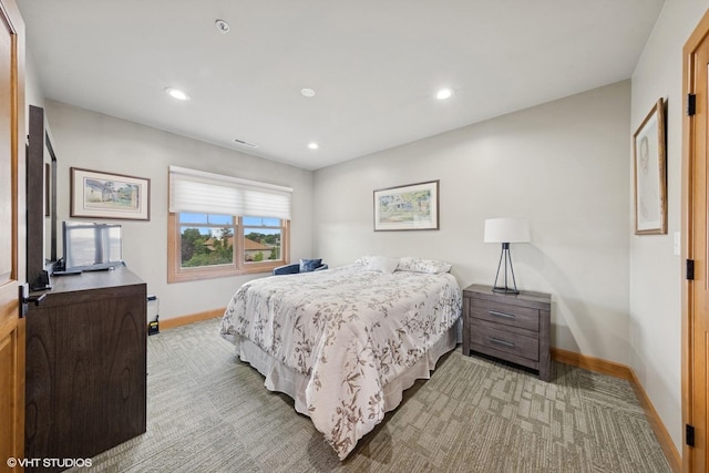 14 S Prospect St Unit 508, Roselle, IL 60172 - carpeted bedroom featuring recessed lighting