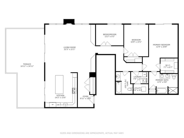 14 S Prospect St Unit 508, Roselle, IL 60172 - view of home floor plan