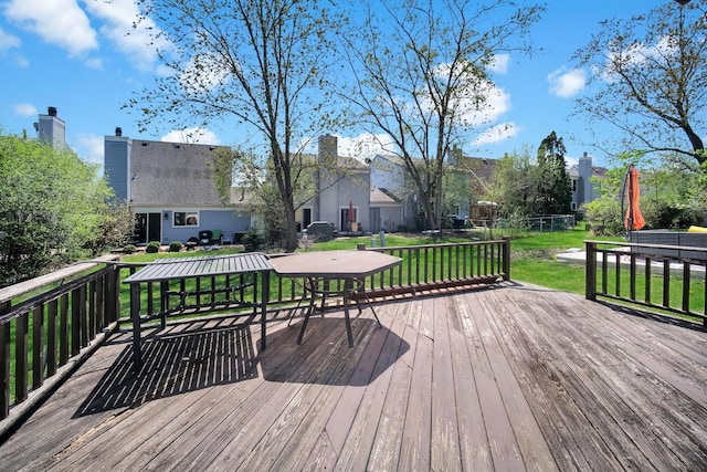 29W395 Greenbriar Ln, Warrenville, IL 60555 - deck featuring a yard