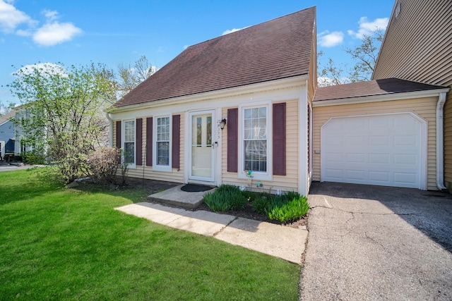 29W395 Greenbriar Ln, Warrenville, IL 60555 - view of front of home featuring driveway, a shingled roof, a front yard, and a garage