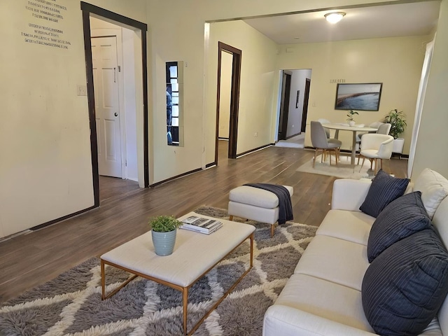 1301 E 73rd St, Chicago, IL 60619 - living room featuring wood finished floors and baseboards