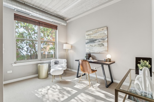 1228 W Monroe St Unit 301, Chicago, IL 60607 - office with carpet flooring and baseboards