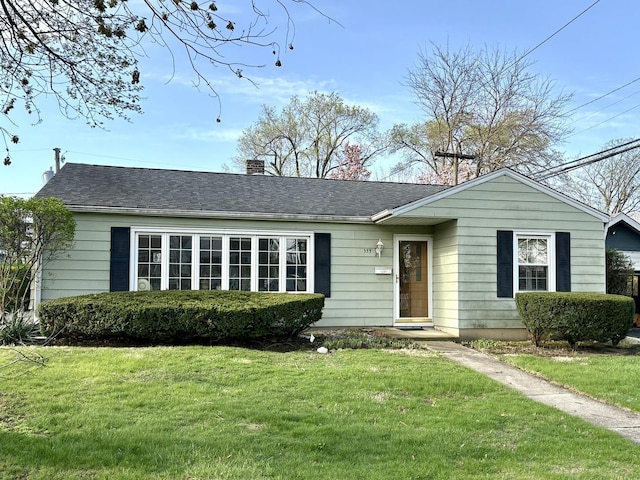 339 3rd St, Downers Grove, IL 60515 - single story home featuring a front lawn and a chimney
