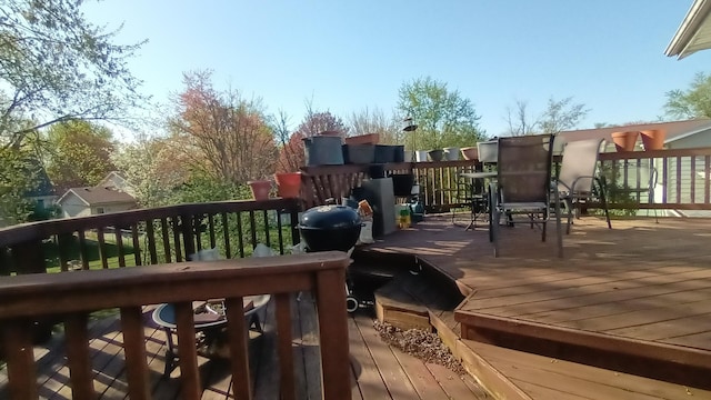 view of wooden terrace