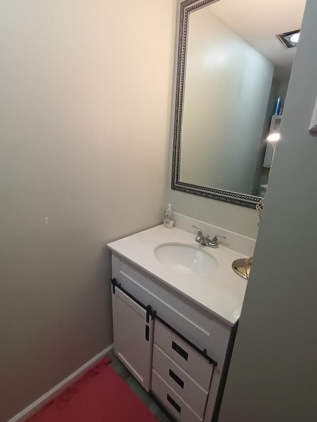 bathroom featuring vanity