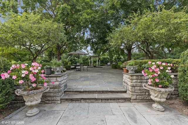 view of patio / terrace featuring outdoor dining area