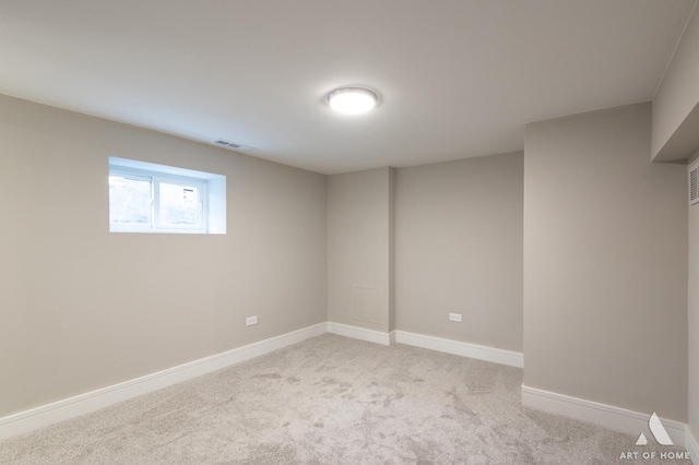 9106 S Eggleston Ave, Chicago, IL 60620 - below grade area featuring carpet, visible vents, and baseboards