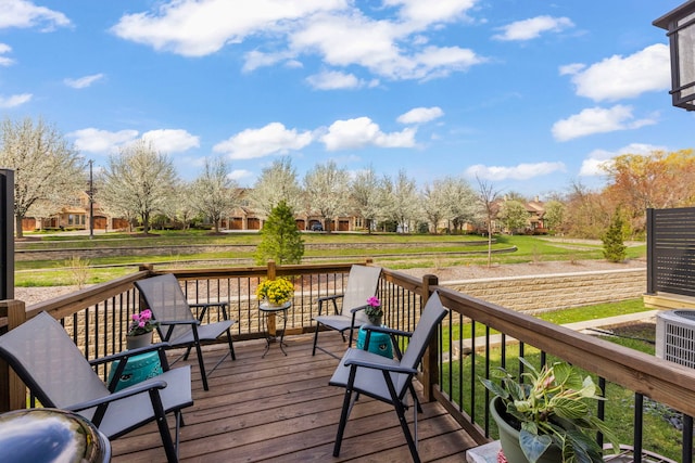633 Bourbon Ct, Naperville, IL 60565 - view of wooden deck