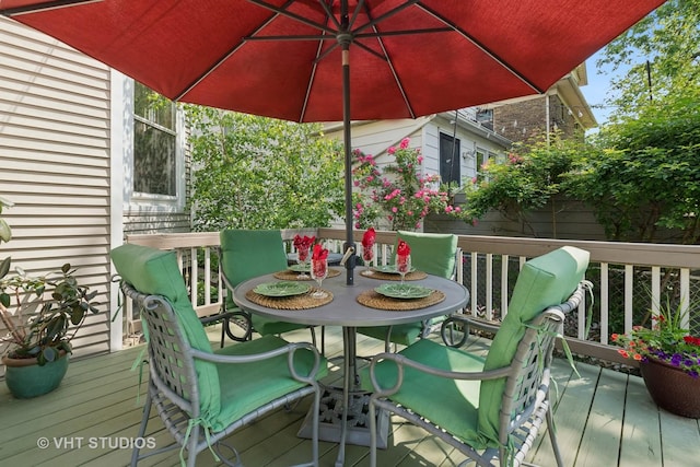 1515 W Glenlake Ave, Chicago, IL 60660 - deck featuring outdoor dining area