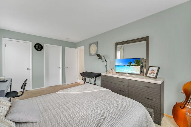 218 Oak Knoll Ct Unit D1, Schaumburg, IL 60193 - bedroom featuring light colored carpet and baseboards