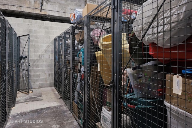 view of storage room