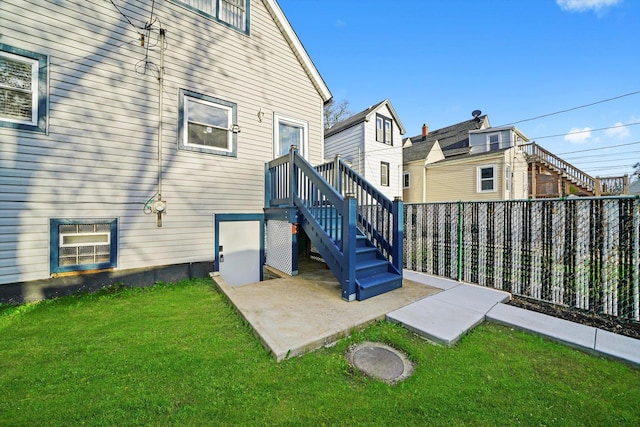 3024 E Ave, Berwyn, IL 60402 - back of property with a yard, a patio, and fence
