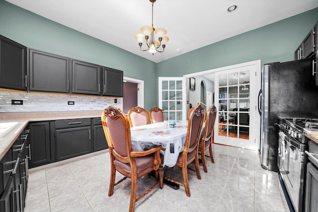 3024 E Ave, Berwyn, IL 60402 - dining room featuring a chandelier