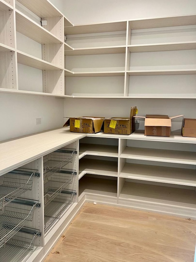 view of storage area