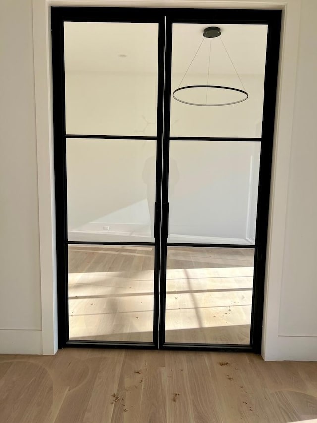 interior space featuring wood finished floors