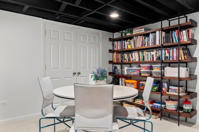 1942 Orrington Ave, Evanston, IL 60201 - dining area featuring carpet floors and baseboards