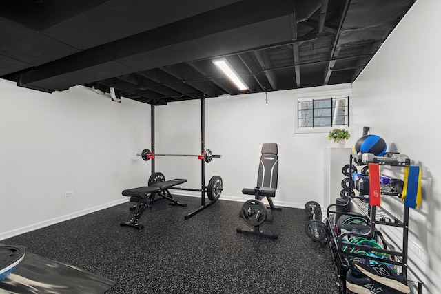 1942 Orrington Ave, Evanston, IL 60201 - workout room with baseboards