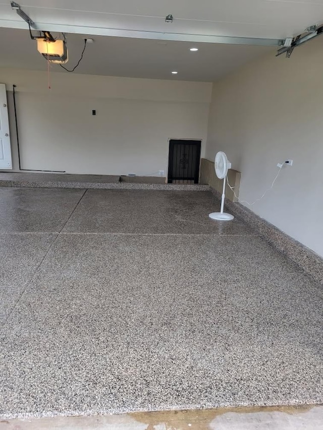 2220 Manico Dr, Crest Hill, IL 60403 - garage with a garage door opener and recessed lighting