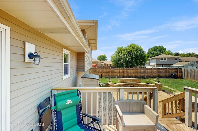 2220 Manico Dr, Crest Hill, IL 60403 - wooden terrace featuring a fenced backyard