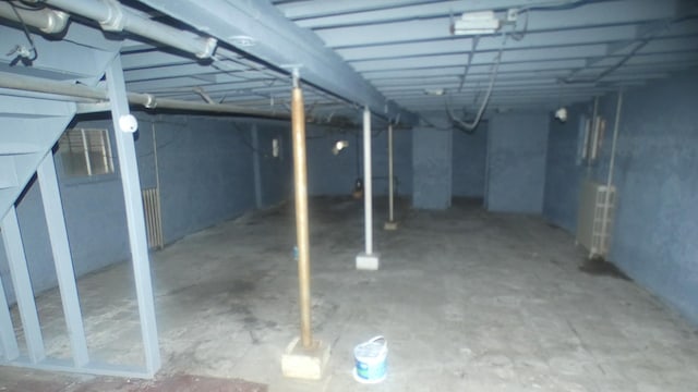 view of below grade area
