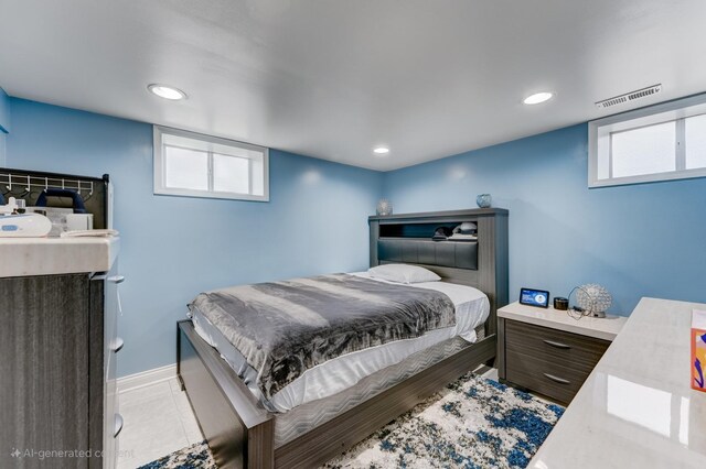 1213 N Irving Ave, Berkeley, IL 60163 - bedroom with visible vents, baseboards, and recessed lighting