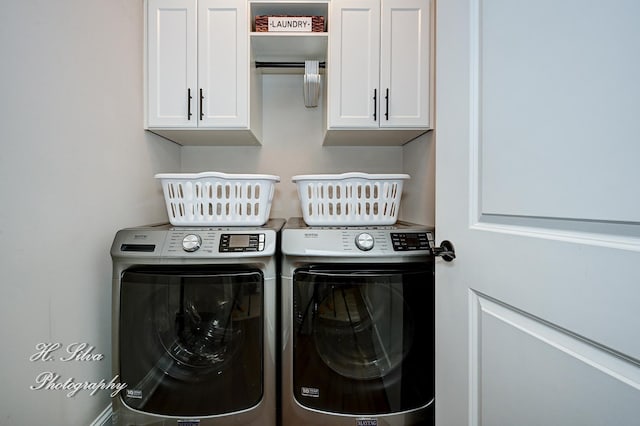 730 Goodfield Lndg, Elgin, IL 60124 - laundry room with cabinet space and independent washer and dryer