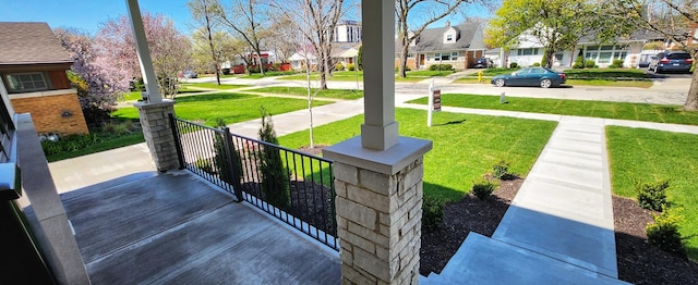 1911 S Prospect Ave, Park Ridge, IL 60068 - exterior space with a porch and a residential view