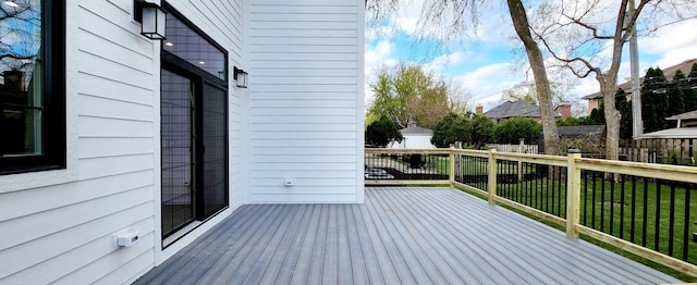 1911 S Prospect Ave, Park Ridge, IL 60068 - wooden deck with a lawn