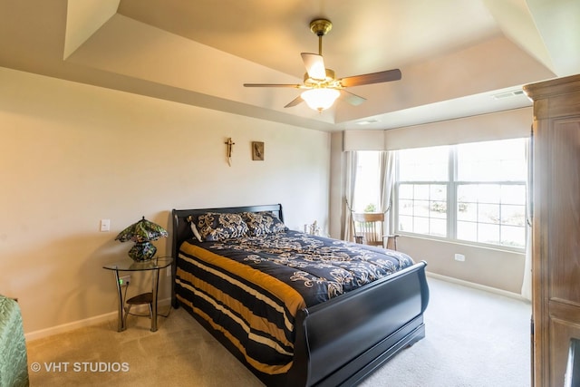 13474 Lehigh St, Huntley, IL 60142 - carpeted bedroom featuring baseboards, visible vents, and ceiling fan