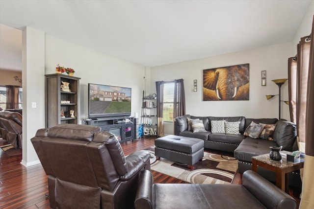 229 Stone Hollow Dr, Poplar Grove, IL 61065 - living area with dark wood-type flooring
