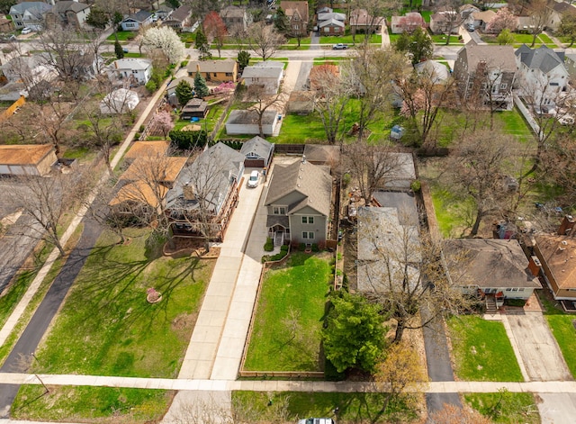 bird's eye view featuring a residential view