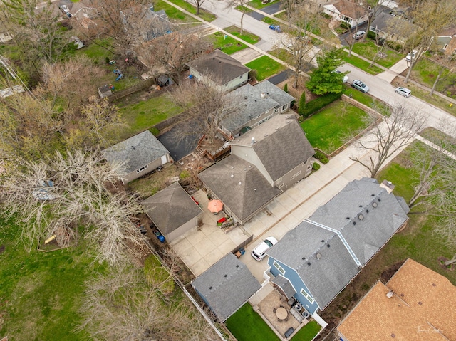 drone / aerial view featuring a residential view