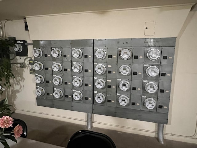detailed view of electric meter