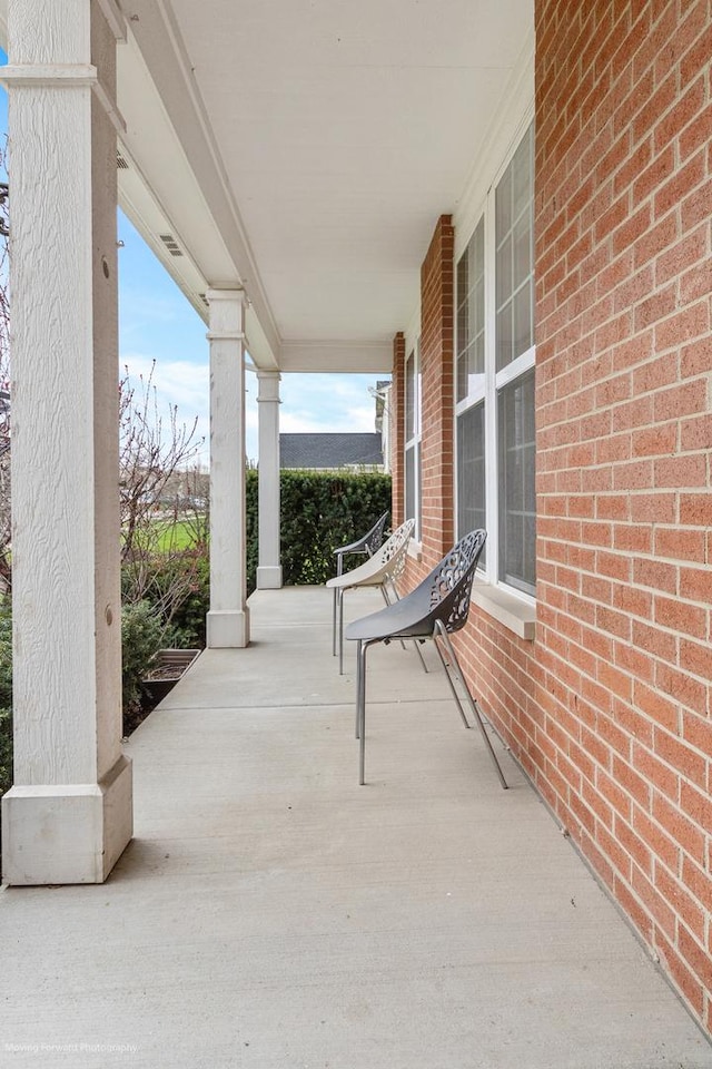 view of patio / terrace with a porch