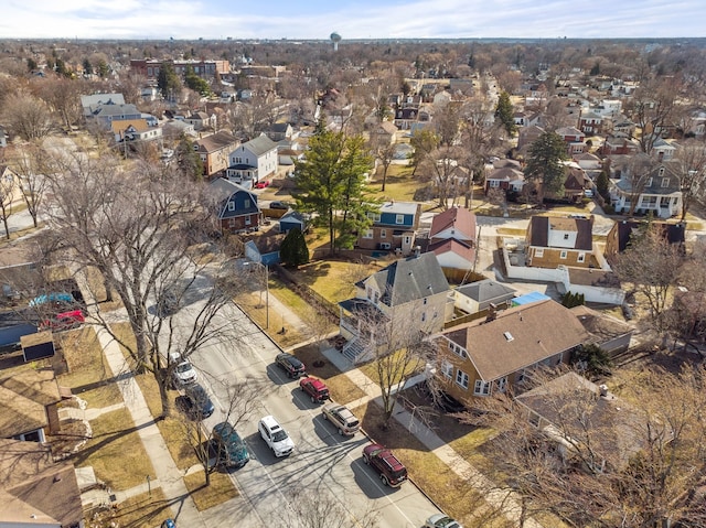 drone / aerial view with a residential view