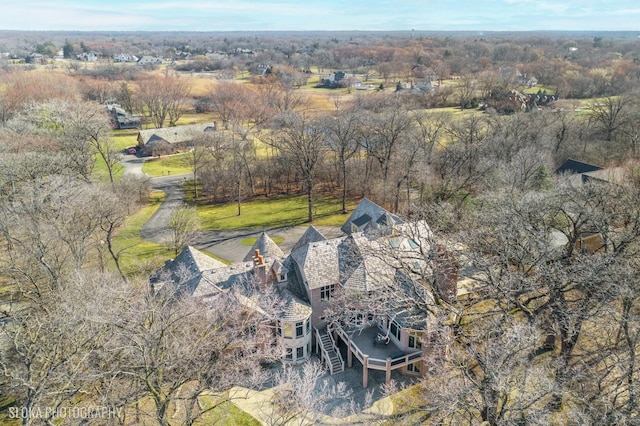 birds eye view of property