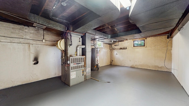 7350 N Karlov Ave, Lincolnwood, IL 60712 - below grade area with gas water heater and heating unit