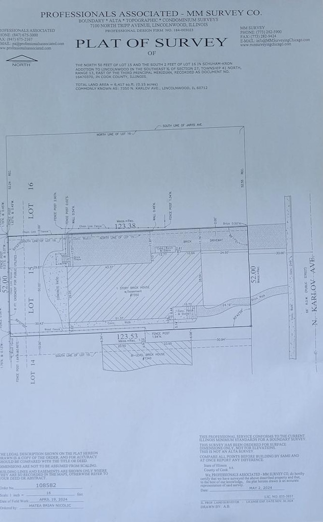 7350 N Karlov Ave, Lincolnwood, IL 60712 - view of miscellaneous document
