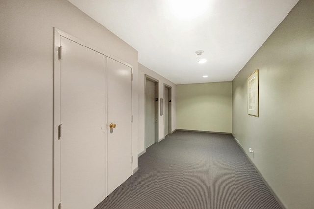 2201 S Grace St Unit 608, Lombard, IL 60148 - corridor featuring carpet floors, recessed lighting, and baseboards