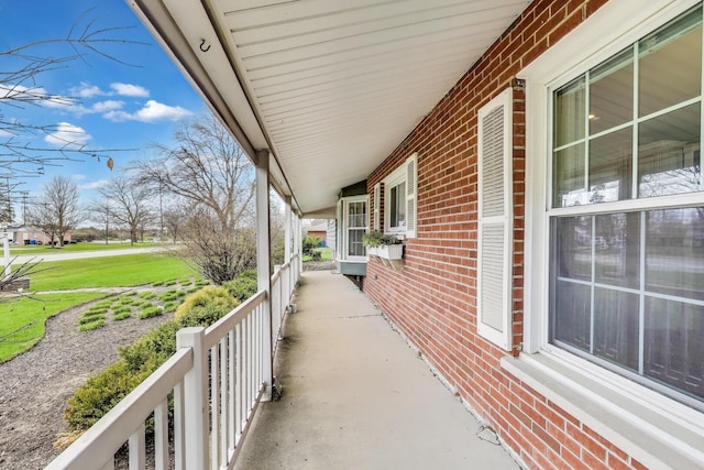 view of patio with covered porch